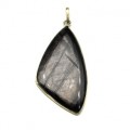 Кулон с гиперстеном "Грация" 28*52мм.