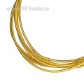 Канитель жесткая 1 мм, цвет светлый медовый золотистый, пр-во Индия, упаковка 5 грамм (разные отрезки, общая длина около 105 сантиметров)
