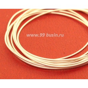 Канитель жесткая 1 мм, цвет светлое серебро MS-01, пр-во Индия, упаковка 5 граммов (разные отрезки, общая длина около 1,2 метров)