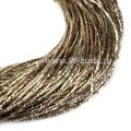 Трунцал (витая канитель) 1,5 мм, цвет MN-08 светлая бронза, Индия, упаковка 5 грамм (разные отрезки, общая длина около 3 метров)