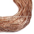 Трунцал (витая канитель) 1,5 мм, цвет MN-05 розовое золото, Индия, упаковка 5 грамм (разные отрезки, общая длина около 2,9 метров)