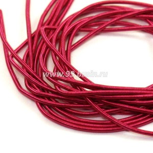 Канитель мягкая 1 мм, цвет Фуксия MK-11, пр-во Индия, упаковка 5 граммов (разные отрезки, общая длина около 1,9 метров)