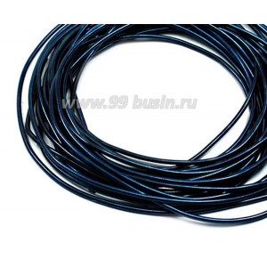 Канитель мягкая глянцевая 1 мм, цвет md-20 тёмно-синий, пр-во Индия, упаковка 5 грамм (разные отрезки, общая длина около 2,5 метров)