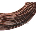Канитель мягкая матовая 1 мм, цвет красное дерево MK-25, пр-во Индия, упаковка 5 грамм (разные отрезки, общая длина около 3,2 метров)