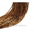 Канитель мягкая глянцевая 1 мм, цвет MD-26 медный Индия, упаковка 5 граммов (разные отрезки, общая длина около 2,8 метров)