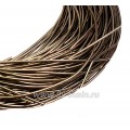 Канитель мягкая глянцевая 1 мм, цвет MD-24 античная бронза Индия, упаковка 5 граммов (разные отрезки, общая длина около 2,8 метров)