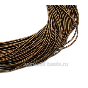 Канитель мягкая матовая 1 мм, цвет темная бронза MK-24, пр-во Индия, упаковка 5 граммов (разные отрезки, общая длина около 2,5 метров)