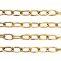 Цепочка нерж. Овальные звенья, 8*6*1,3 мм цвет золото 1 метр/упак