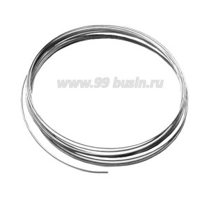 Проволока для браслетов с эффектом памяти, 60*0,6 мм, цвет никель, 50 витков Проволока для браслетов с эффектом памяти, 60*0,6 мм, цвет никель, 50 витков