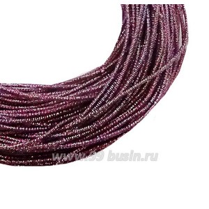 Канитель FANCY 1,5 мм гладкая упругая, цвет sea purple/rainbow (лиловый/радужный) 5 граммов (около 1,7 метров)