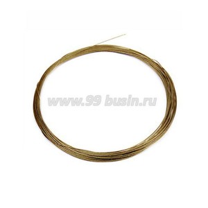 Тросик ювелирный 0,38 бронзовый 6 м/упак