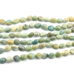 Бусины из амазонита галтовка 12*20мм, 39см, 20 бусин
