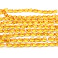 Бусины из цитрина овал витой 10*14мм, 39см, 26 бусин