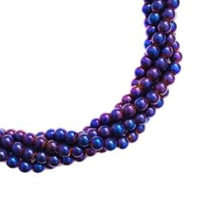Натуральный камень ГЕМАТИТ бусина круглая 6 мм, цвет фиолетовый, 40 см/нить Натуральный камень ГЕМАТИТ бусина круглая 6 мм, цвет фиолетовый, 40 см/нить