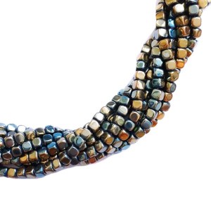 Натуральный камень ГЕМАТИТ кубик 3*3 мм, цвет оливково-синий, около 40 см/нить Натуральный камень ГЕМАТИТ кубик 3*3 мм, цвет оливково-синий, около 40 см/нить