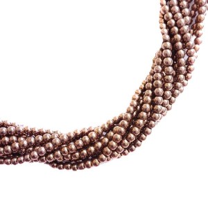 Натуральный камень ГЕМАТИТ бусины круглые 3 мм, цвет шоколадный, около 40 см/нить Натуральный камень ГЕМАТИТ бусины круглые 3 мм, цвет шоколадный, около 40 см/нить