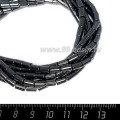 Натуральный камень ГЕМАТИТ форма Столбик 6*4 мм, цвет натуральный, около 40 см/44 шт/нить