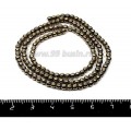 Натуральный камень ГЕМАТИТ бусины круглые 3 мм, цвет бронза, ок. 40 см/нить Натуральный камень ГЕМАТИТ бусины круглые 3 мм, цвет бронза, ок. 40 см/нить