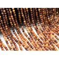 Бусины из граната (пироп) шарик гр.3,5мм, 39см, 116 бусин