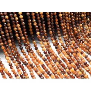 Бусины из граната (пироп) шарик гр.3,5мм, 39см, 116 бусин