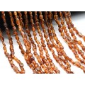 Бусины из граната (пироп) галтовка 4*6мм, 39см, 75 бусин