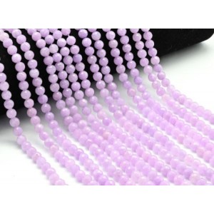Бусины из кальцита шарик гр.7мм, цвет лавандовый, 39см, 65 бусин