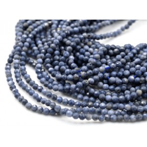 Бусины из коралла синего шарик гр.2мм, 39см, 180 бусин Бусины из коралла синего шарик гр.2мм, 39см, 180 бусин