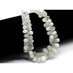 Бусины из беломорита облепиха 7-12мм на увеличение, 19см, 50 бусин, 24г