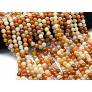 Бусины из сердолика шарик 8мм, 38,5см, 46 бусин (иск.) Бусины из сердолика шарик 8мм, 38,5см, 46 бусин (иск.)