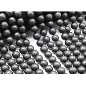 Бусины из шунгита шарик гр.10мм, 38см, 38 бусин