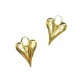 Подвеска Премиум Сердце Две половины 29*20*8 мм, цвет золото 1 штука