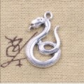 Подвеска "змея" 27х16мм цвет ант. серебро