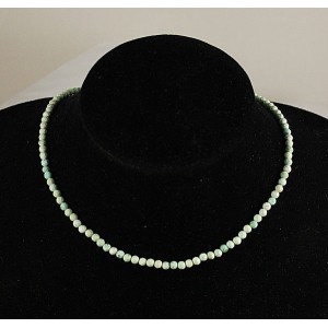 Бусы бирюза (иск.), шарик 4мм огранка 42см