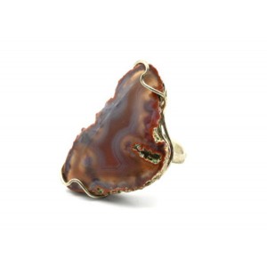 Кольцо из агата 21*34мм.