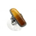 Кольцо агат 15*37мм