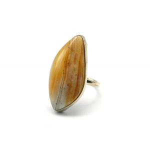 Кольцо агат переливт 17*33мм