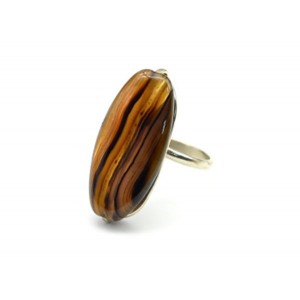 Кольцо агат 13*28мм