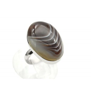 Кольцо агат ботсвана 18*26мм Кольцо агат ботсвана 18*26мм