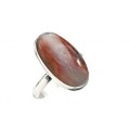 Кольцо агат ботсвана "Овал" 11*20мм.