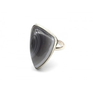 Кольцо агат бразильский 17*27мм