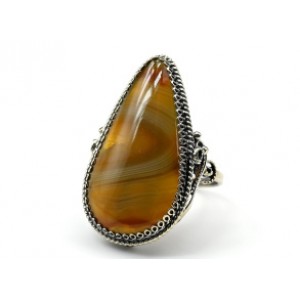 Кольцо агат 22*36мм