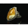Кольцо агат 17*27мм