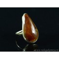 Кольцо агат  "Капля" 17*31мм