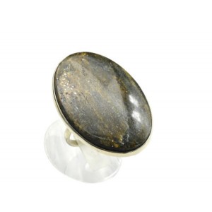 Кольцо авантюрин (уткинит) 27*39мм.