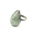 Кольцо с бериллом "Капля" 13*21мм