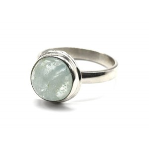 Кольцо аквамарин 12*13мм