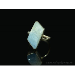 Кольцо с аквамарином " Грация " 10*22мм Кольцо с аквамарином " Грация " 10*22мм