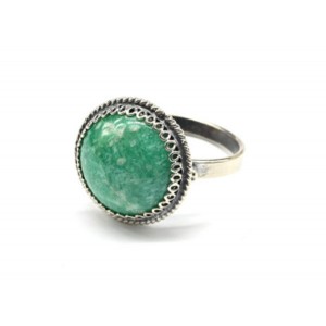 Кольцо амазонит "Круг" 17мм