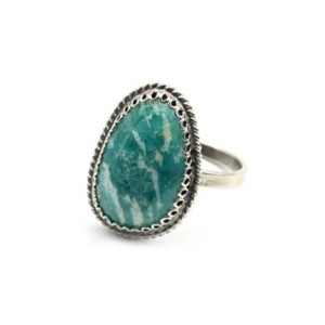 Кольцо амазонит 15*20мм