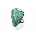 Кольцо амазонит "Овал" 23*35мм